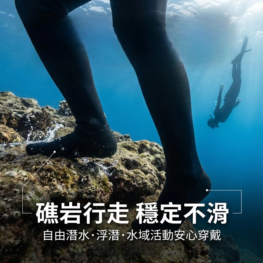 2MM防滑高筒潛水襪（第 4 張）