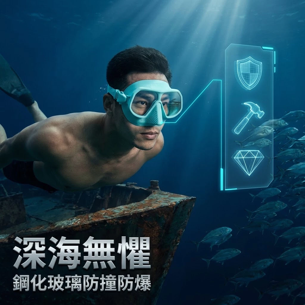 低容積 自由潛水專用面鏡（第 6 張）
