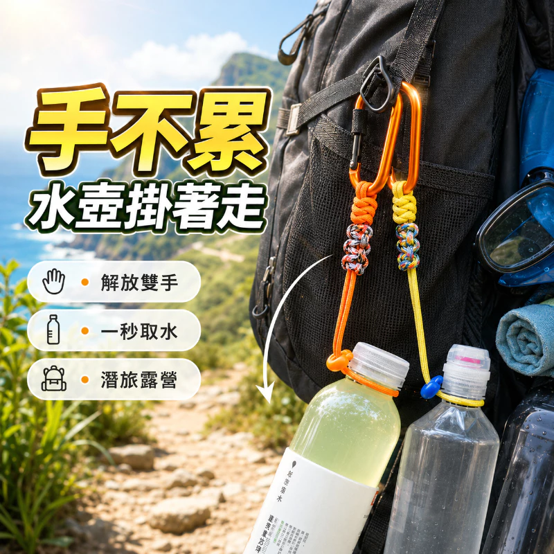 戶外傘繩水壺扣（第 3 張）