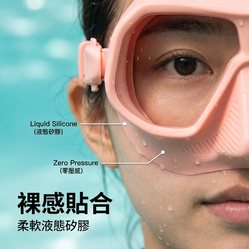 低容積 自由潛水專用面鏡（第 3 張）