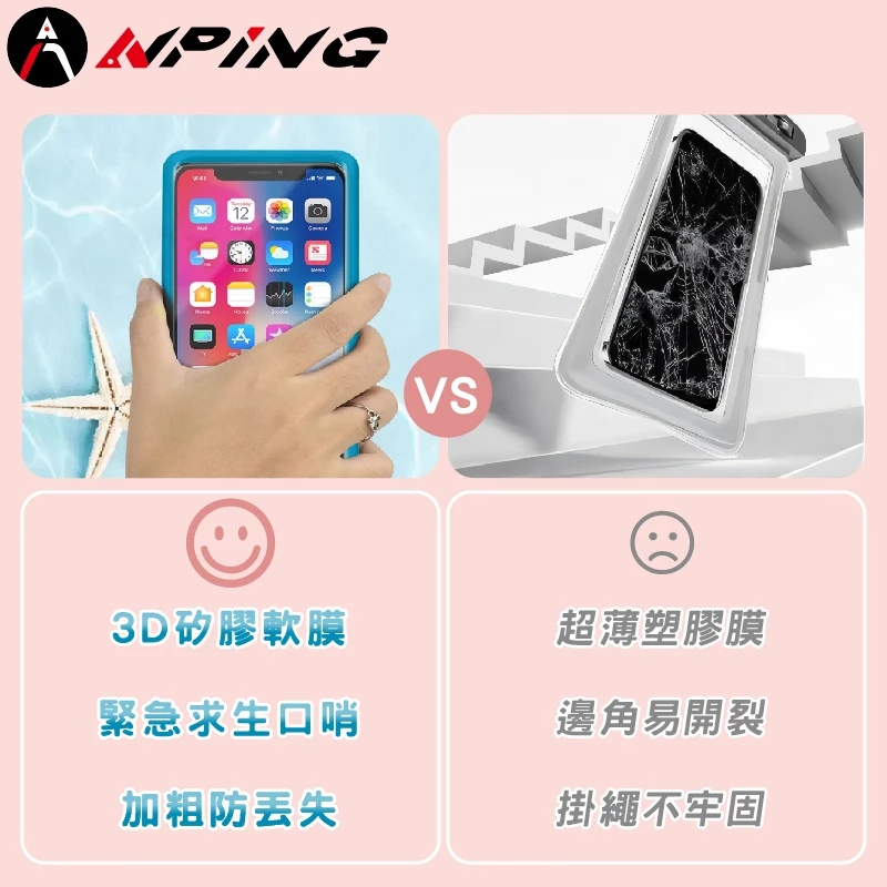 全包式軟殼防水手機套 IPX8（第 2 張）