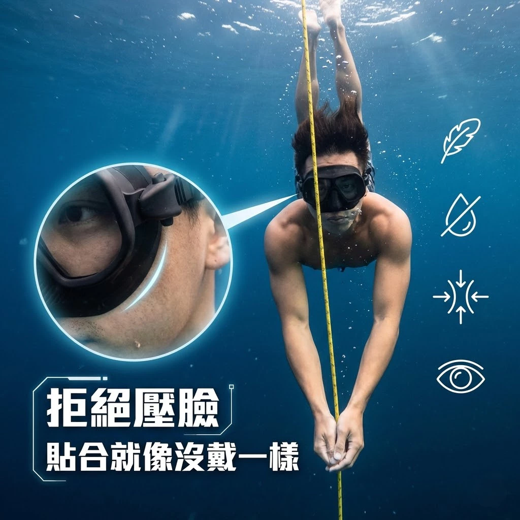 低容積 自由潛水專用面鏡（第 2 張）